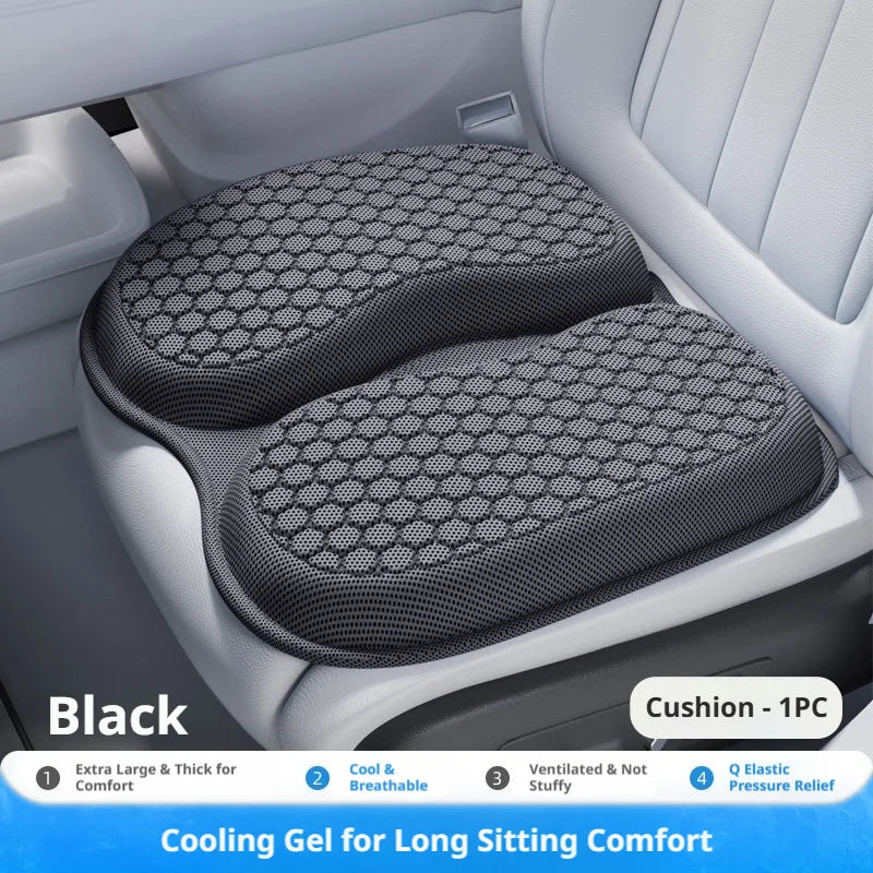 SEAMETAL Breathable Car Seat Cover – Ice Silk Summer Seat Cushion