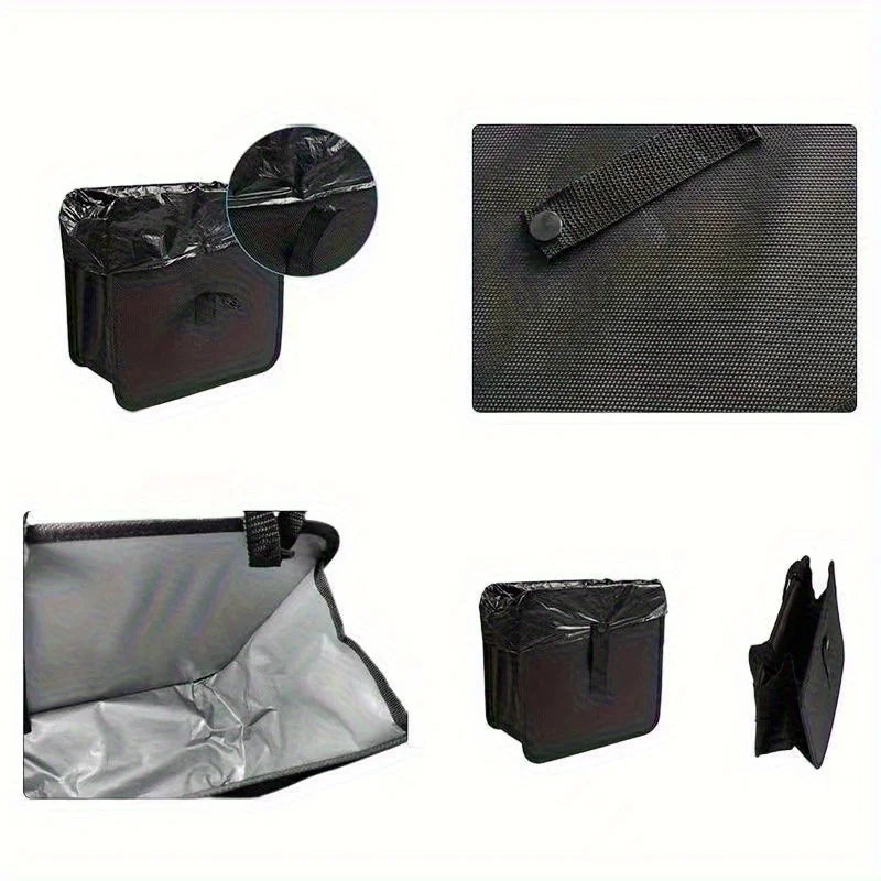 Hanging Car Trash Can & Organizer – Waterproof Leak-Proof Storage Bin