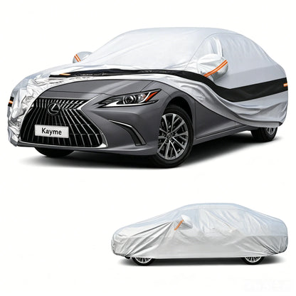 10-Layer Waterproof Car Cover – All-Weather UV, Snow & Rain Protection