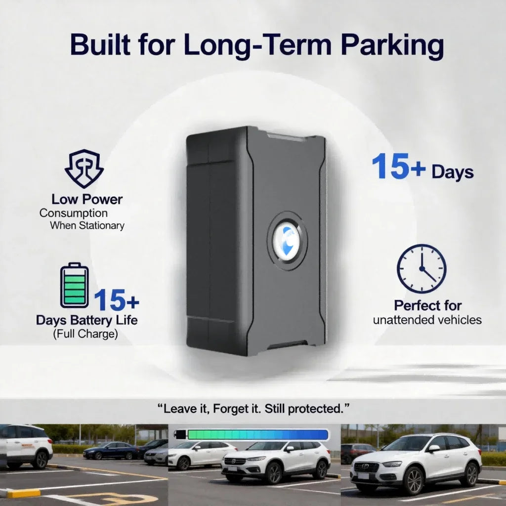 Portable GPS Vehicle Tracker with 6000mAh Battery & Magnetic Mount