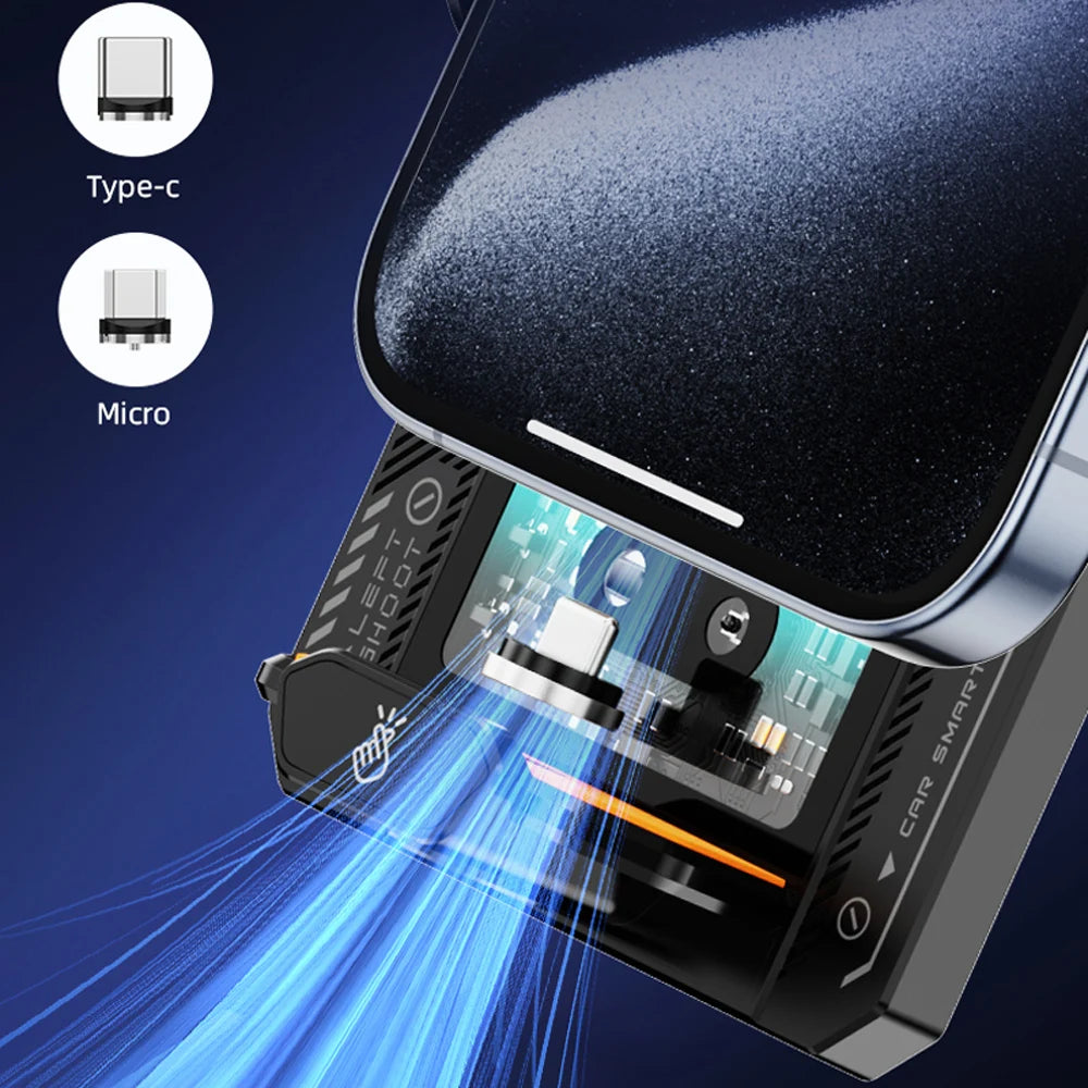 Magnetic Car Charger Mount - Effortless Wireless Charging for Your On-the-Go Lifestyle