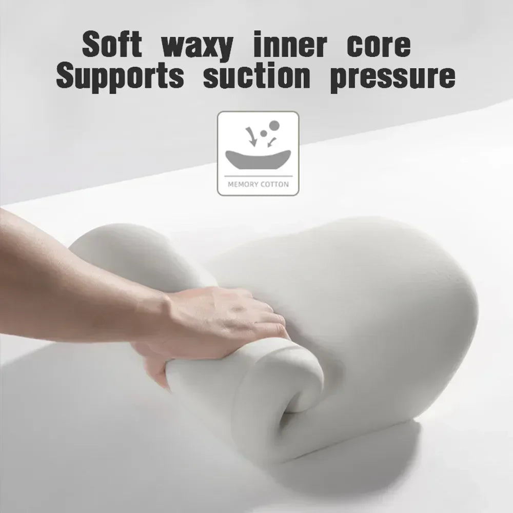 Memory Foam Car Neck Pillow & Lumbar Support Cushion – Headrest Backrest