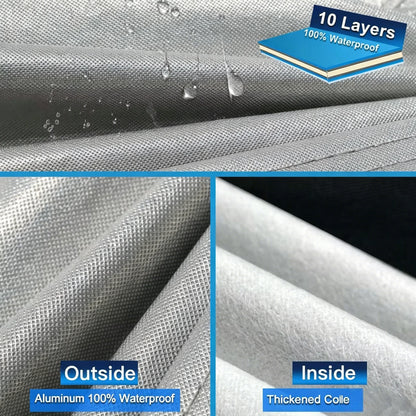 10-Layer Waterproof Car Cover – All-Weather UV, Snow & Rain Protection