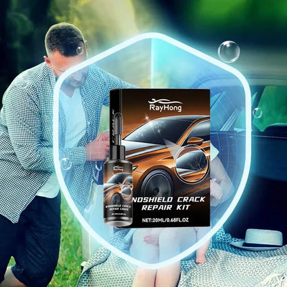 Windshield Crack & Chip Repair Kit – Clear Glass Repair Resin
