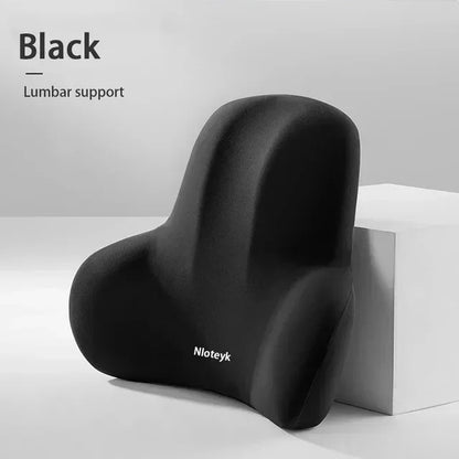 Memory Foam Car Neck Pillow & Lumbar Support Cushion – Headrest Backrest
