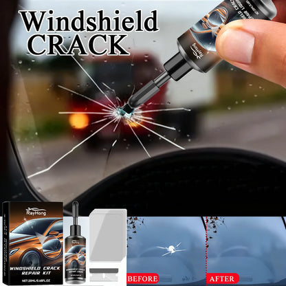 Windshield Crack & Chip Repair Kit – Clear Glass Repair Resin