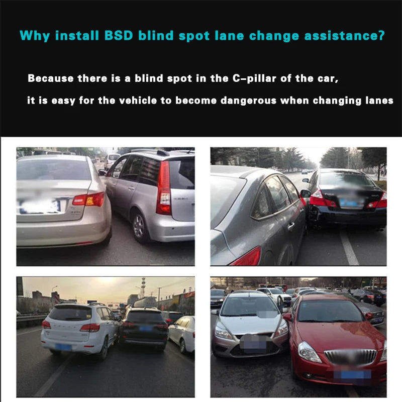 D4 Blind Spot Detection System – Car Blind Zone Warning Sensor