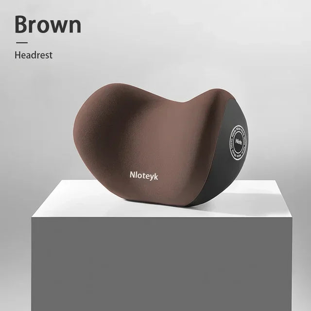Memory Foam Car Neck Pillow & Lumbar Support Cushion – Headrest Backrest