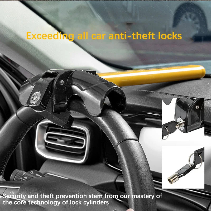 Steering Wheel Anti-Theft Lock – High-Visibility Vehicle Security
