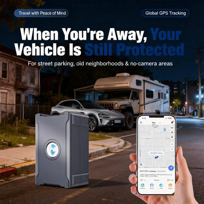 Portable GPS Vehicle Tracker with 6000mAh Battery & Magnetic Mount