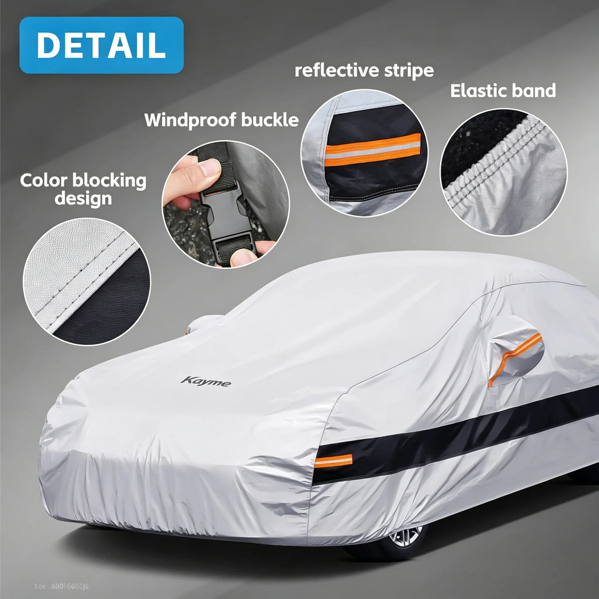 10-Layer Waterproof Car Cover – All-Weather UV, Snow & Rain Protection