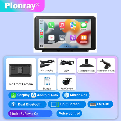 Pionray 10.26" Portable Car Stereo Wireless CarPlay & Android Auto