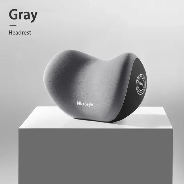 Memory Foam Car Neck Pillow & Lumbar Support Cushion – Headrest Backrest