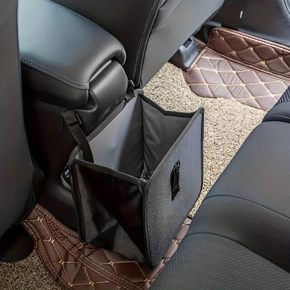 Hanging Car Trash Can & Organizer – Waterproof Leak-Proof Storage Bin