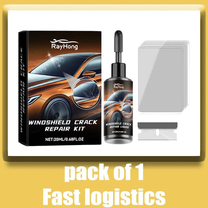 Windshield Crack & Chip Repair Kit – Clear Glass Repair Resin