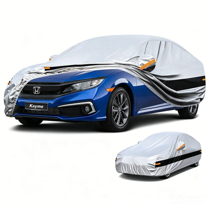 10-Layer Waterproof Car Cover – All-Weather UV, Snow & Rain Protection
