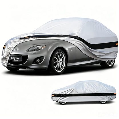 10-Layer Waterproof Car Cover – All-Weather UV, Snow & Rain Protection