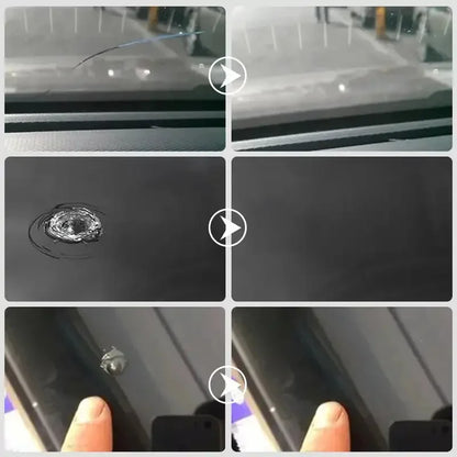 Windshield Crack & Chip Repair Kit – Clear Glass Repair Resin