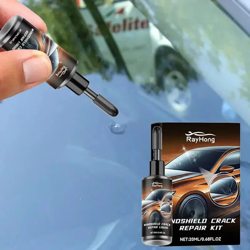 Windshield Crack & Chip Repair Kit – Clear Glass Repair Resin