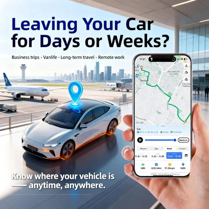 Portable GPS Vehicle Tracker with 6000mAh Battery & Magnetic Mount